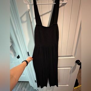 Loft black stretchy pant romper